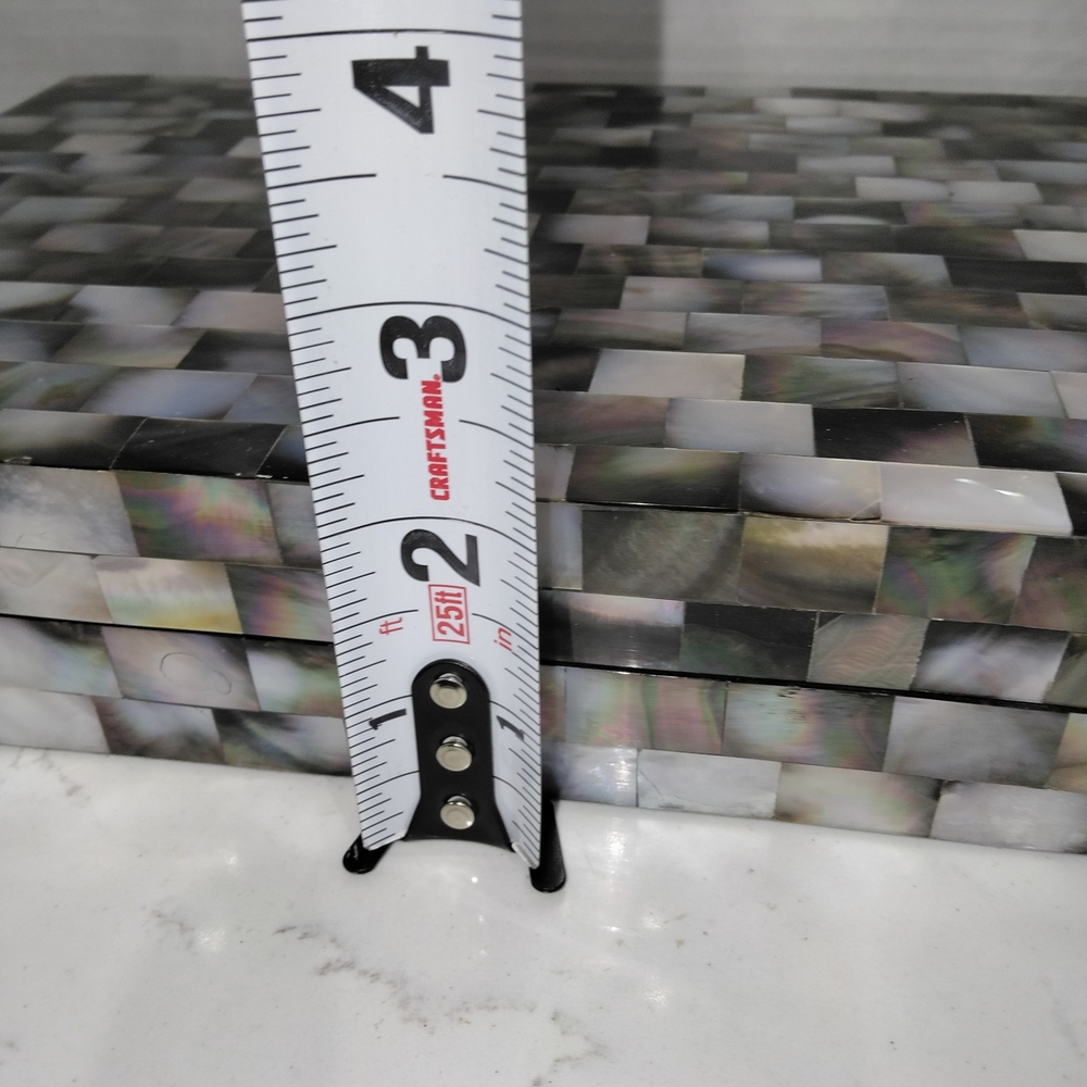 Mosaic Shell Decorative Box - Picture 5 of 5